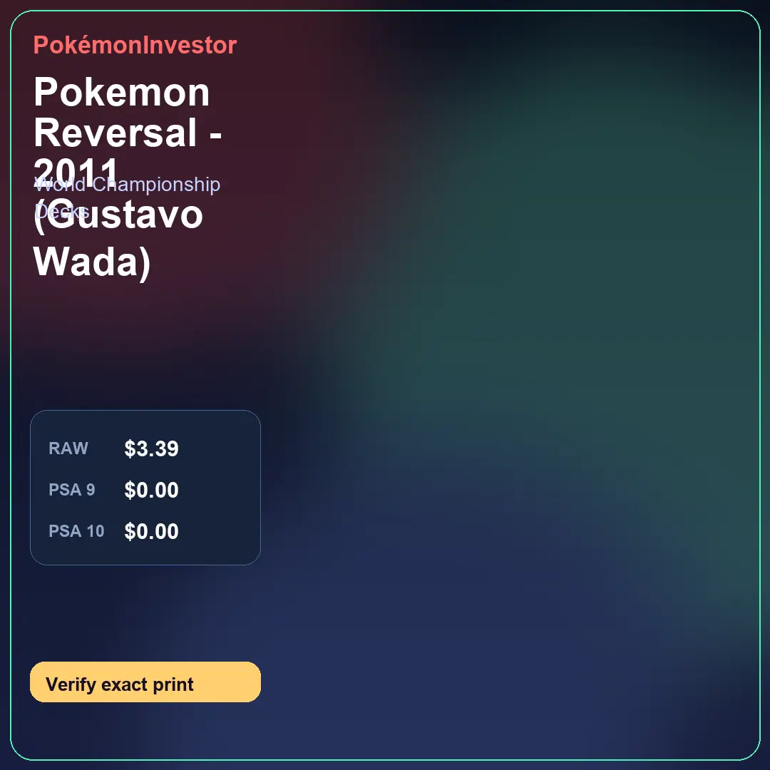 Card research image for Pokemon Reversal - 2011 (Gustavo Wada)