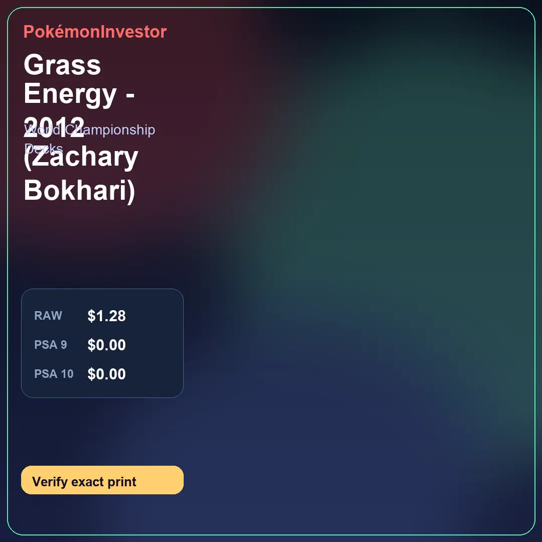 Card research image for Grass Energy - 2012 (Zachary Bokhari)