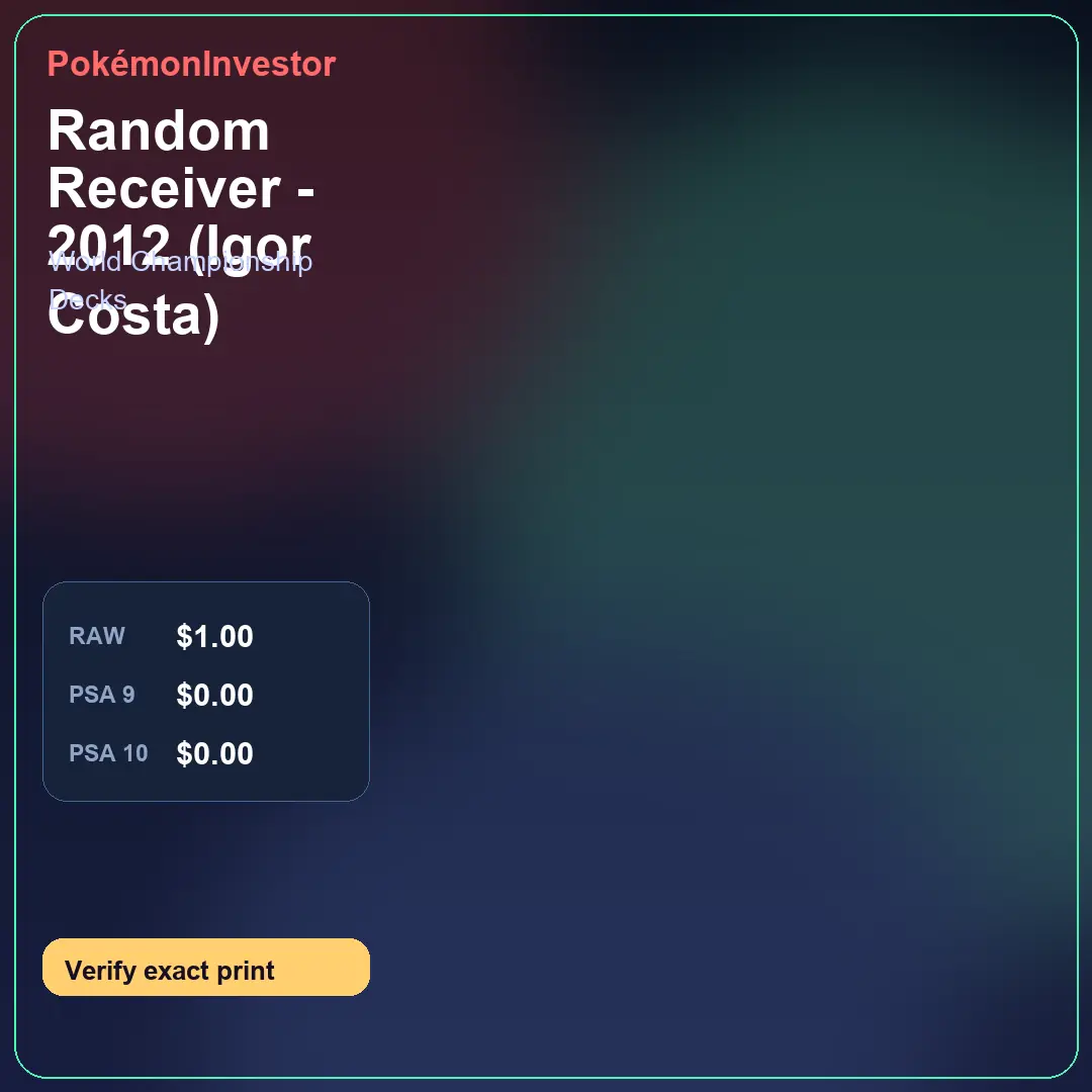 Card research image for Random Receiver - 2012 (Igor Costa)