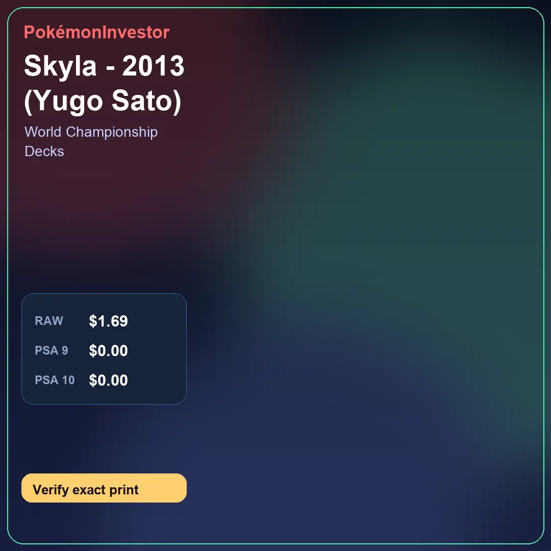 Card research image for Skyla - 2013 (Yugo Sato)