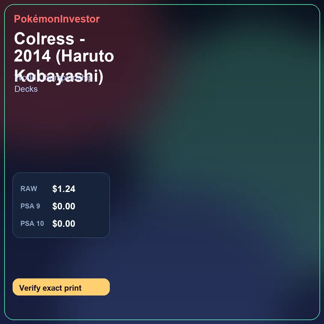 Card research image for Colress - 2014 (Haruto Kobayashi)