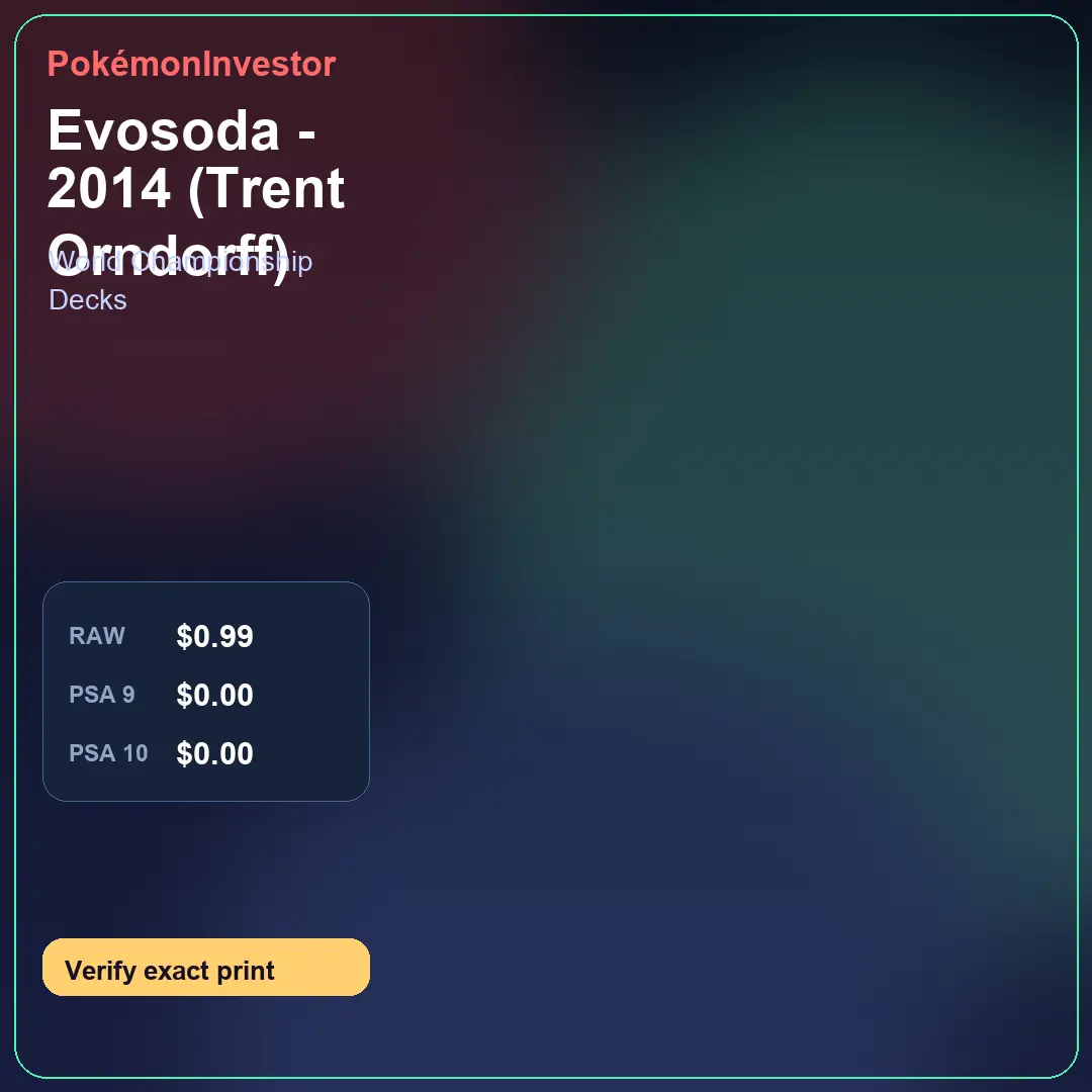 Card research image for Evosoda - 2014 (Trent Orndorff)