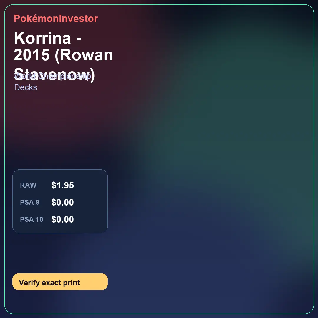 Card research image for Korrina - 2015 (Rowan Stavenow)