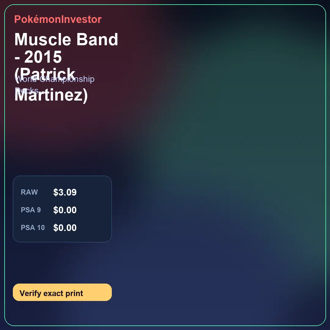 Card research image for Muscle Band - 2015 (Patrick Martinez)