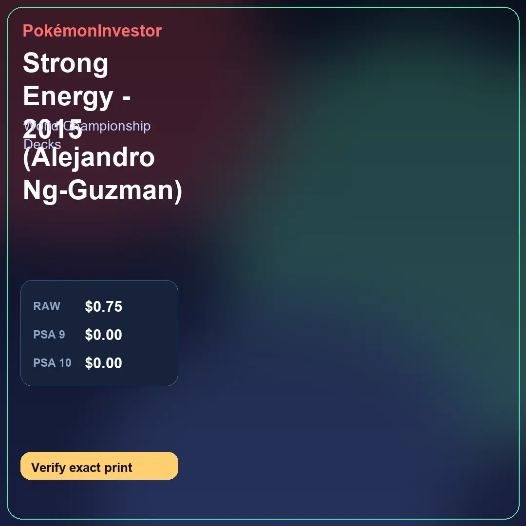 Card research image for Strong Energy - 2015 (Alejandro Ng-Guzman)