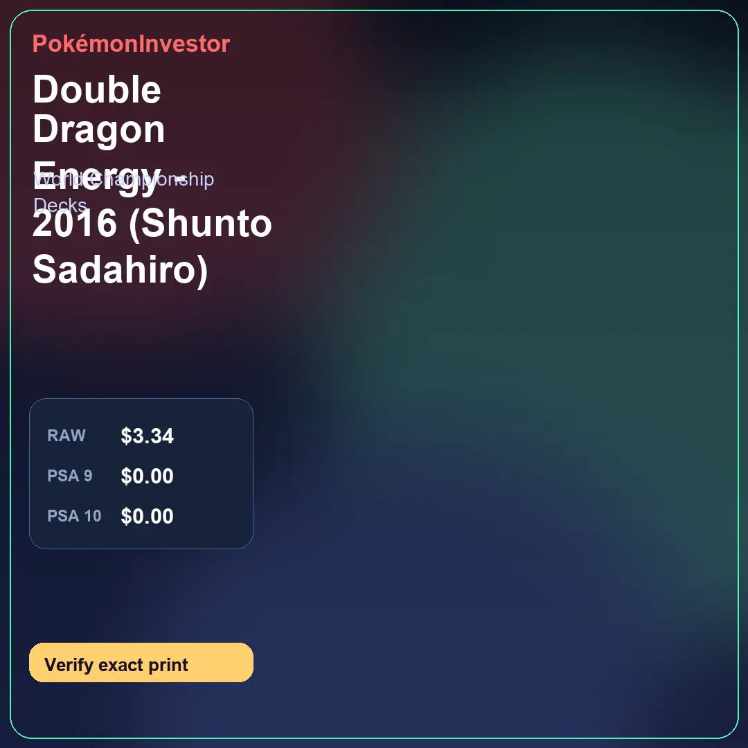 Card research image for Double Dragon Energy - 2016 (Shunto Sadahiro)