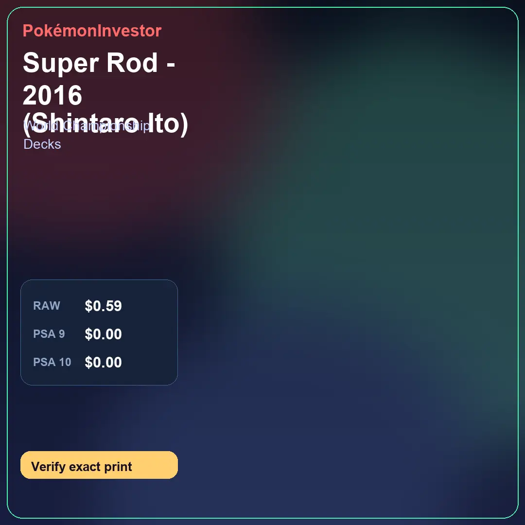 Card research image for Super Rod - 2016 (Shintaro Ito)