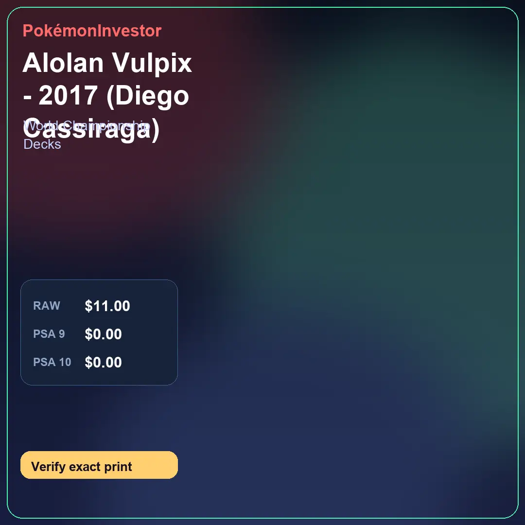 Card research image for Alolan Vulpix - 2017 (Diego Cassiraga)