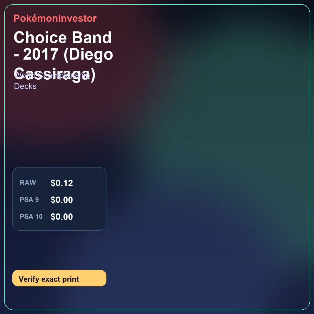 Card research image for Choice Band - 2017 (Diego Cassiraga)