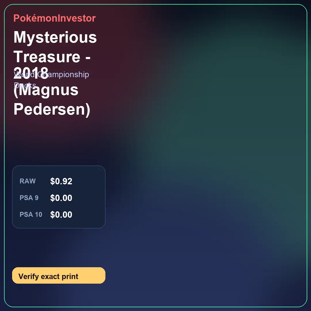 Card research image for Mysterious Treasure - 2018 (Magnus Pedersen)