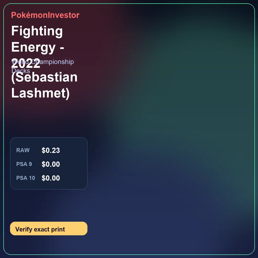 Card research image for Fighting Energy - 2022 (Sebastian Lashmet)