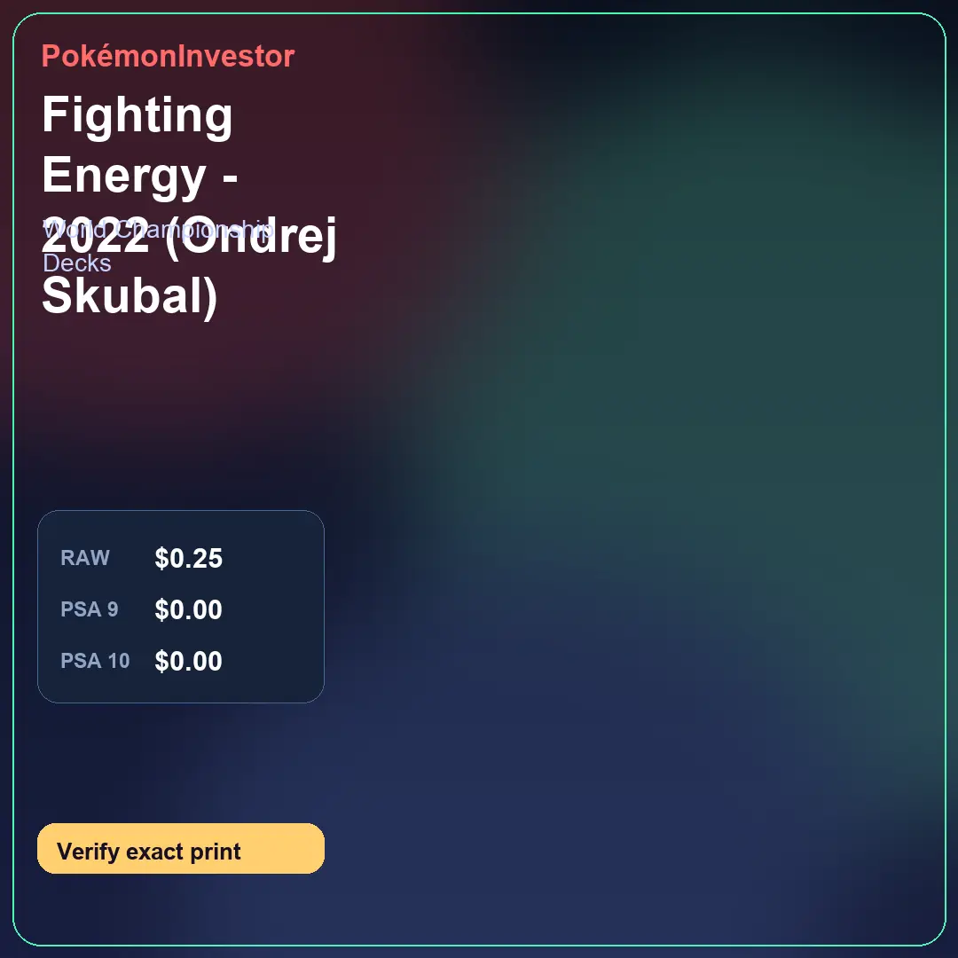 Card research image for Fighting Energy - 2022 (Ondrej Skubal)