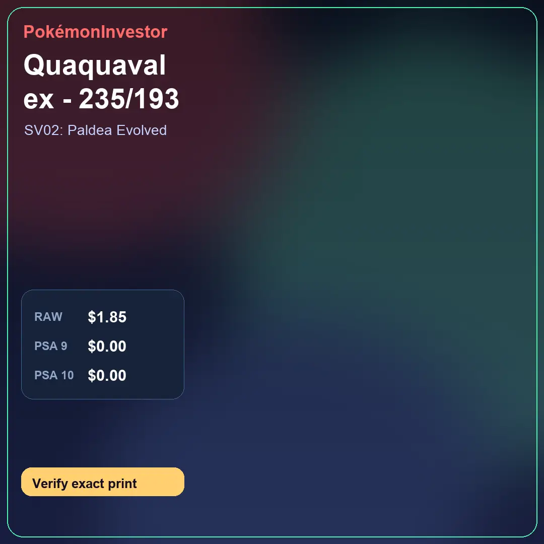 Card research image for Quaquaval ex - 235/193