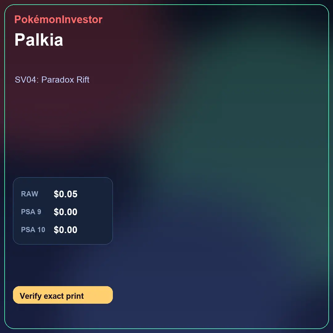 Card research image for Palkia