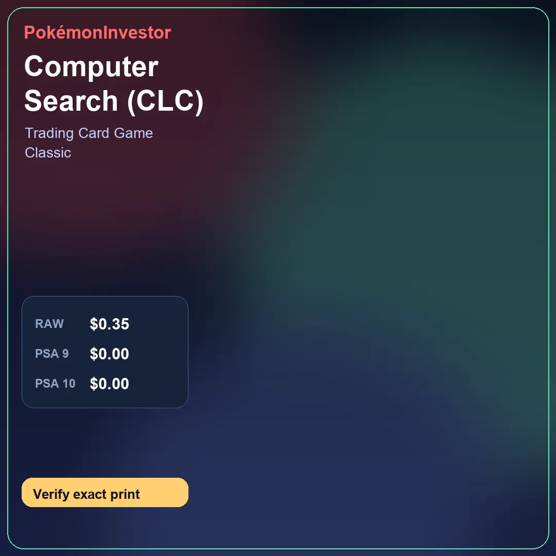Card research image for Computer Search (CLC)