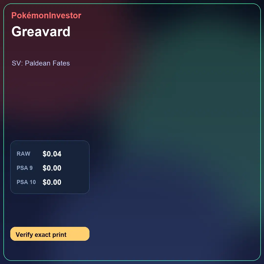Card research image for Greavard