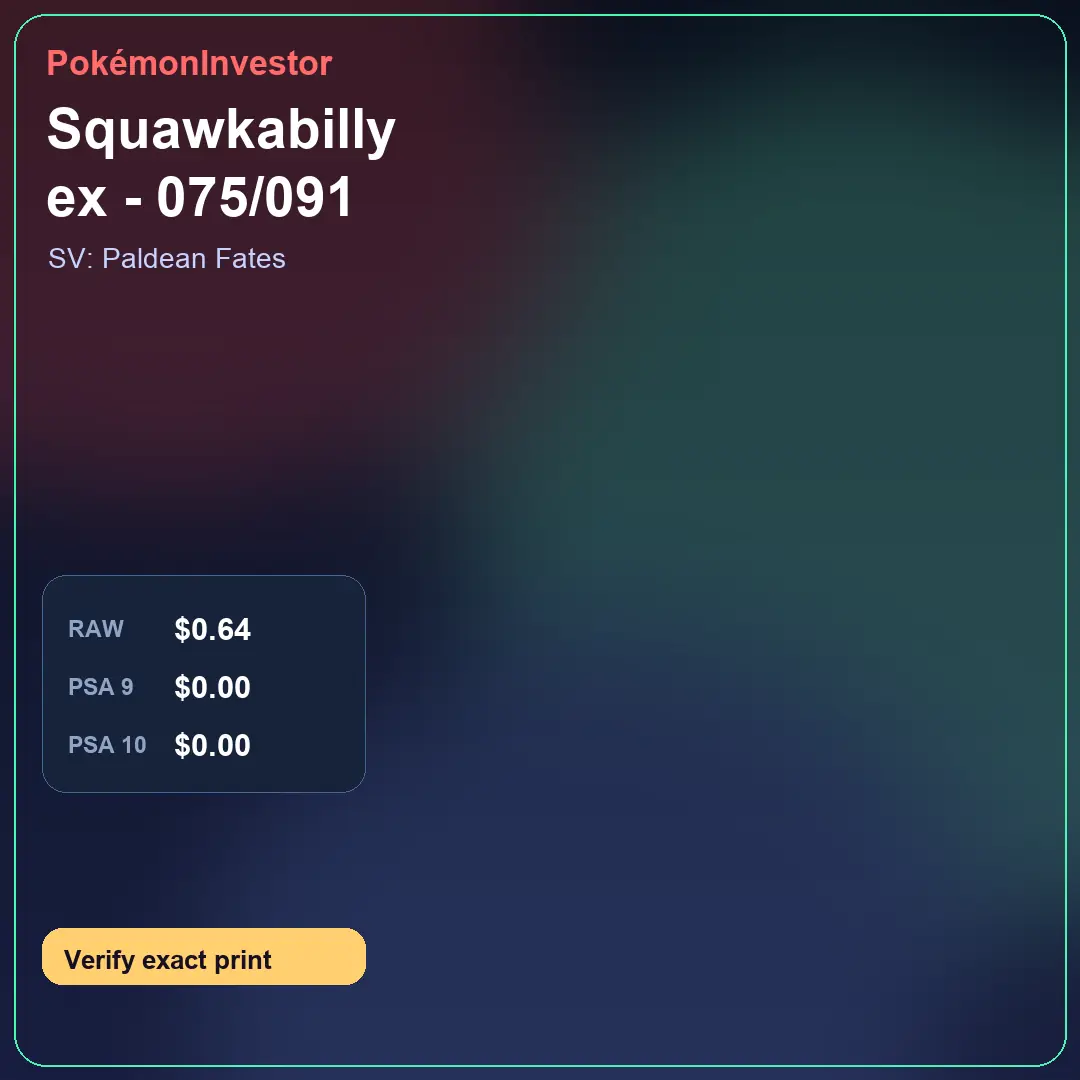 Card research image for Squawkabilly ex - 075/091