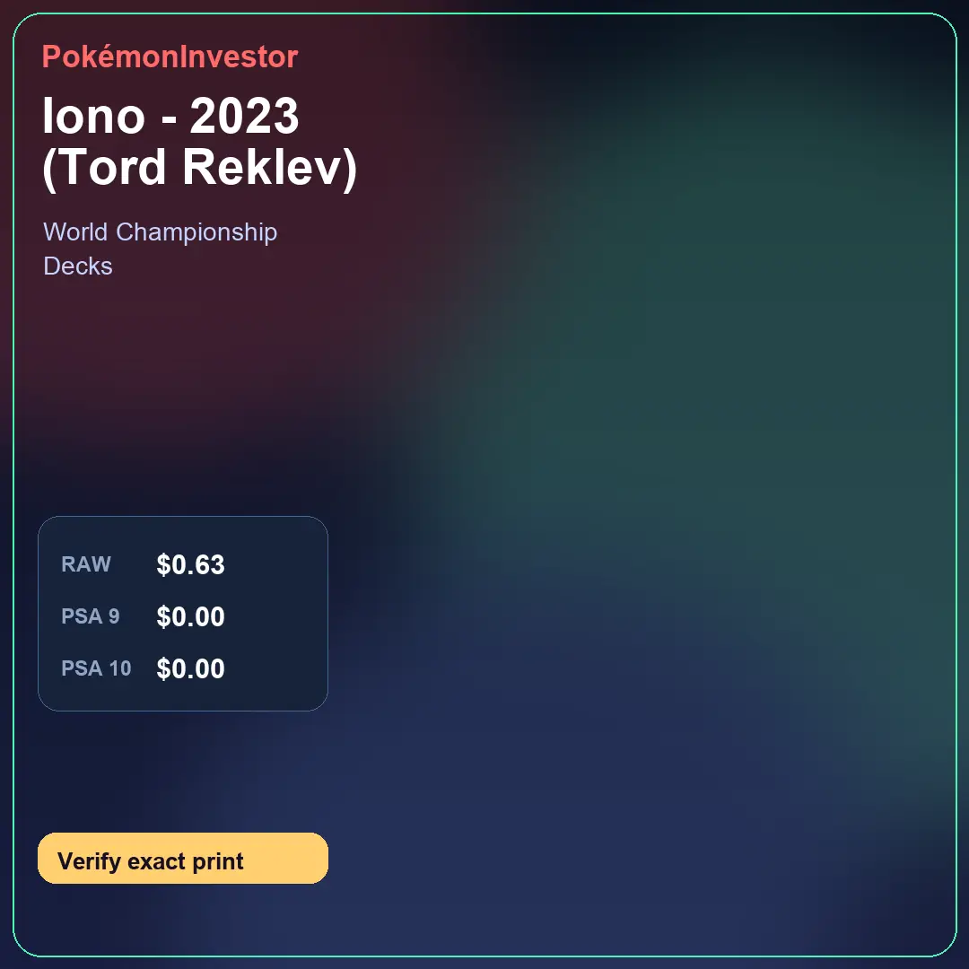Card research image for Iono - 2023 (Tord Reklev)
