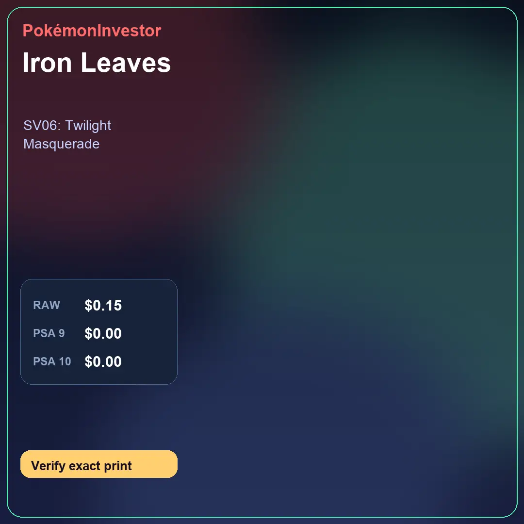 Card research image for Iron Leaves