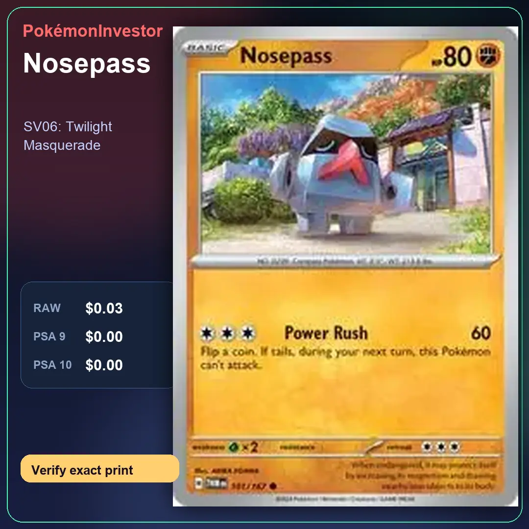 Card research image for Nosepass