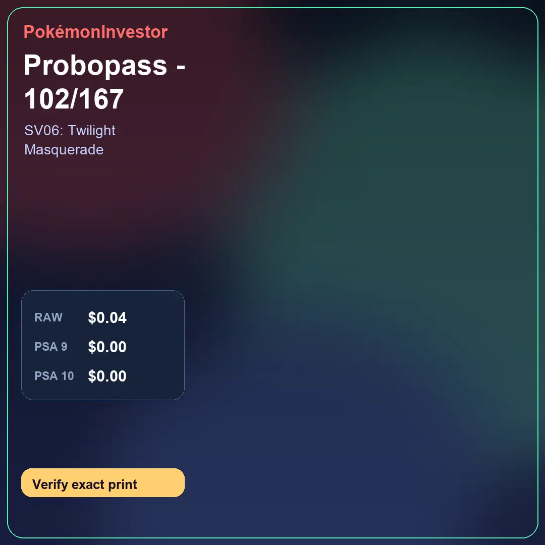 Card research image for Probopass - 102/167