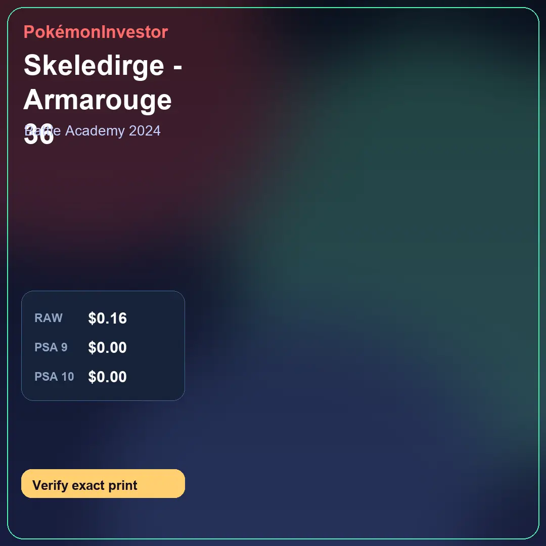 Card research image for Skeledirge - Armarouge 36