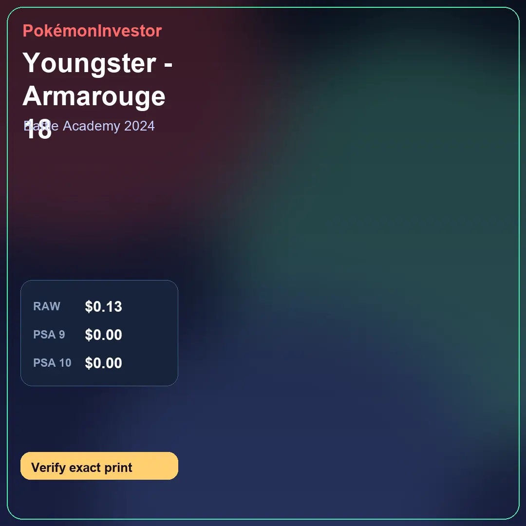 Card research image for Youngster - Armarouge 18