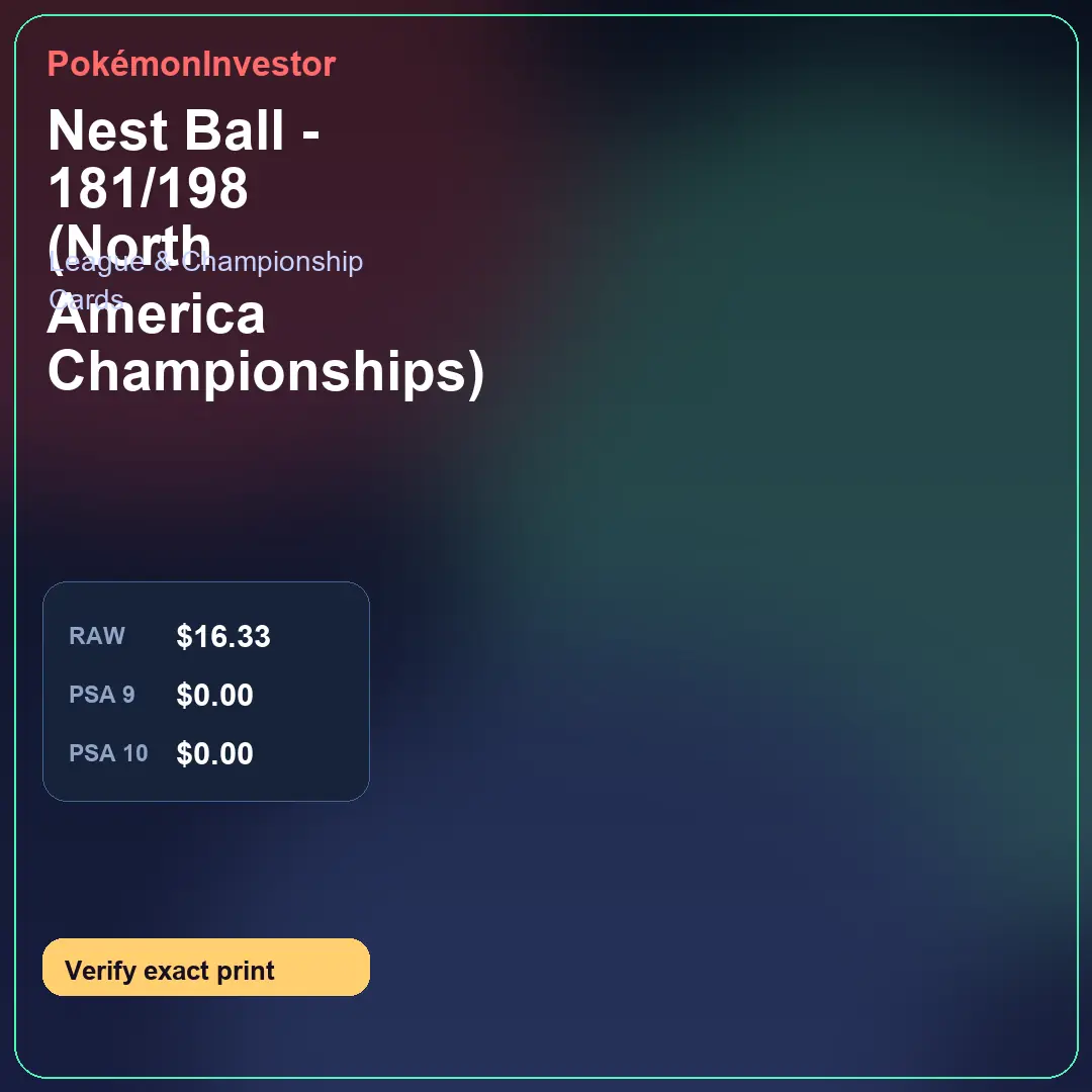 Card research image for Nest Ball - 181/198 (North America Championships)