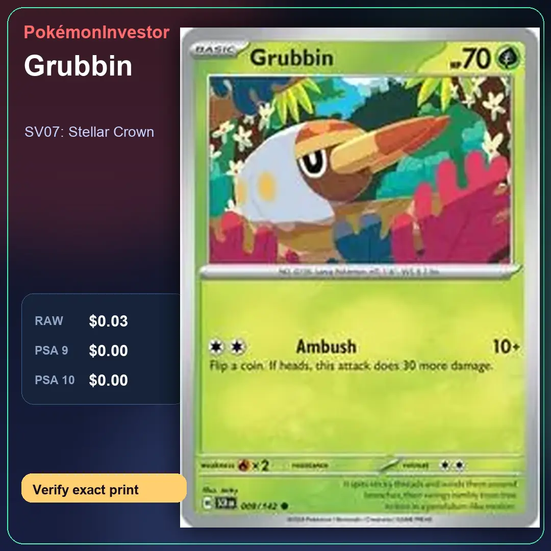 Card research image for Grubbin