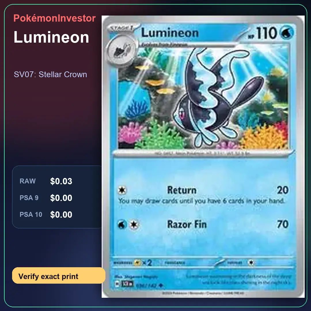 Card research image for Lumineon