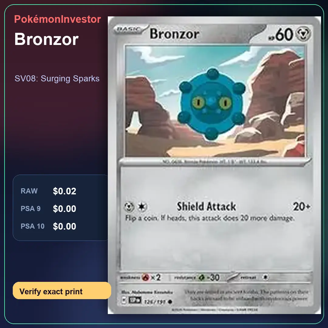 Card research image for Bronzor