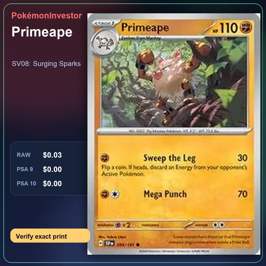Card research image for Primeape