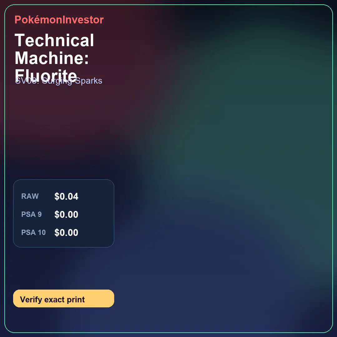 Card research image for Technical Machine: Fluorite