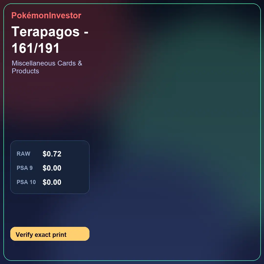 Card research image for Terapagos - 161/191
