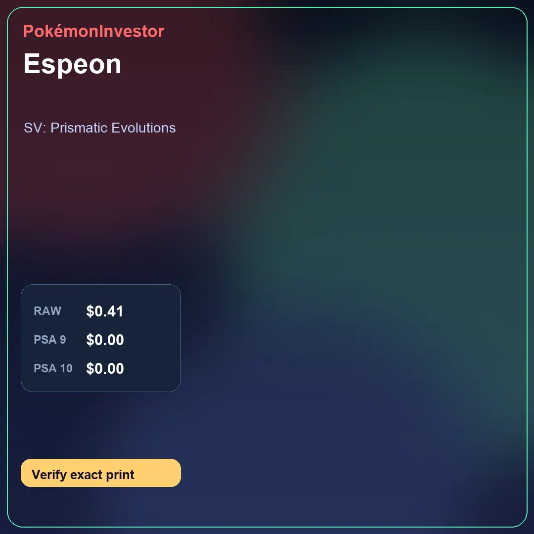 Card research image for Espeon