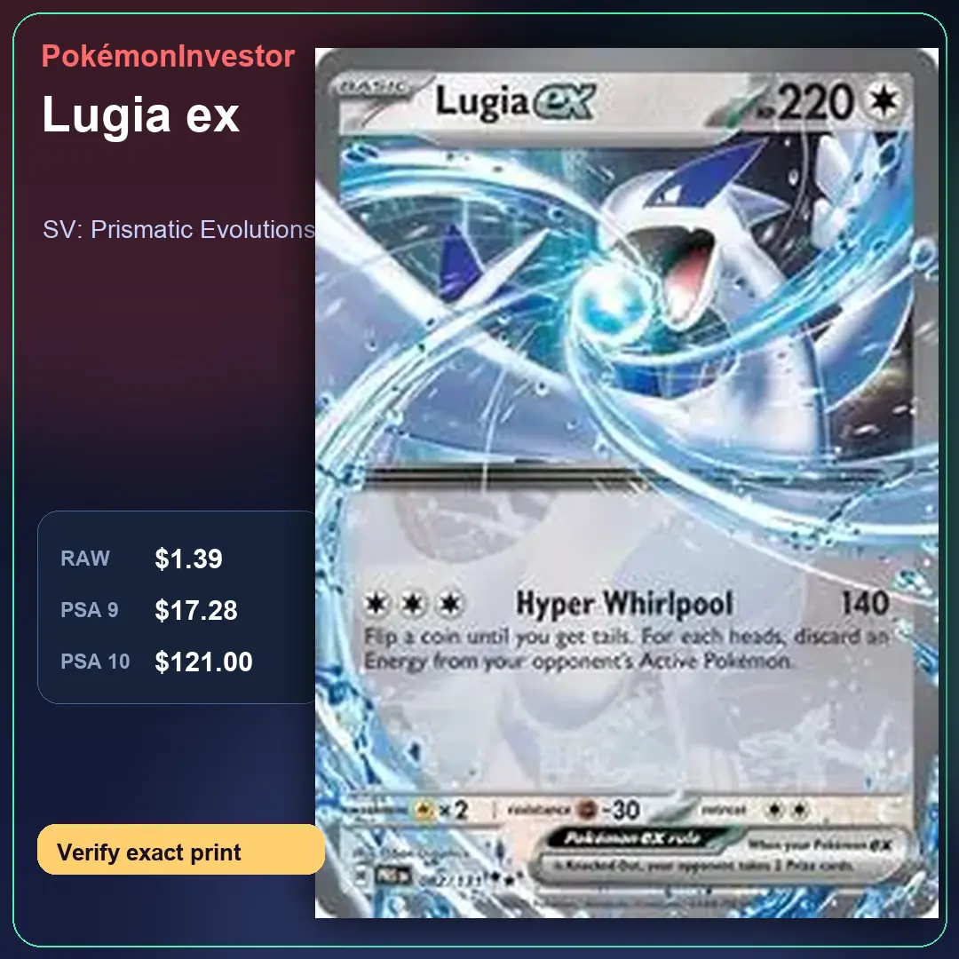 Card research image for Lugia ex