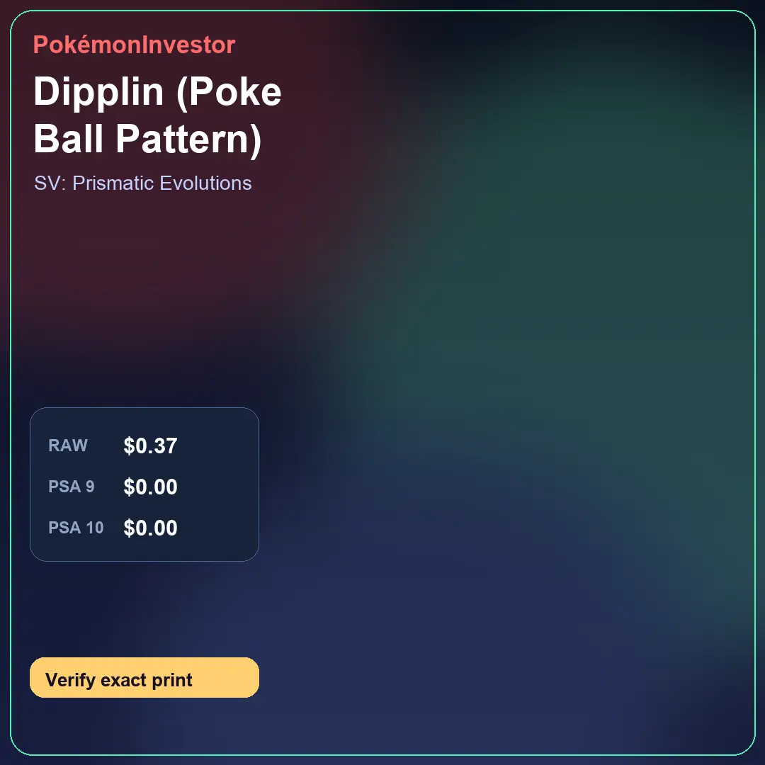 Card research image for Dipplin (Poke Ball Pattern)