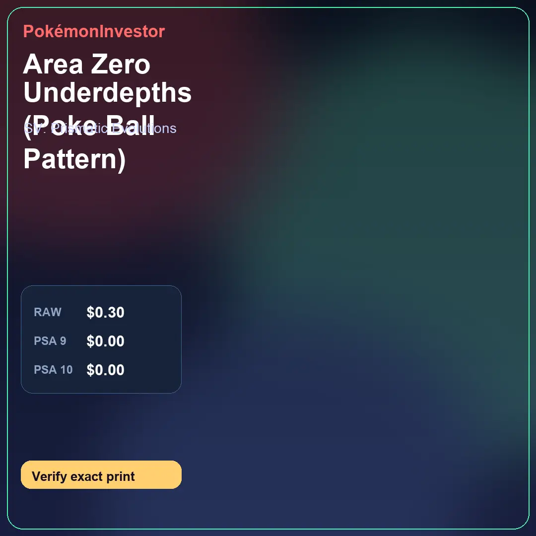 Card research image for Area Zero Underdepths (Poke Ball Pattern)