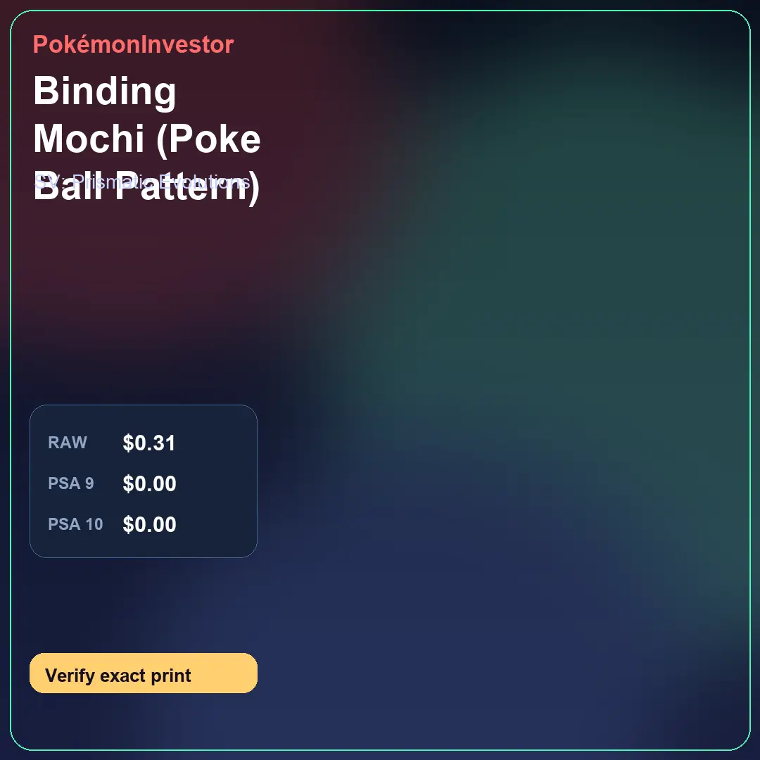 Card research image for Binding Mochi (Poke Ball Pattern)