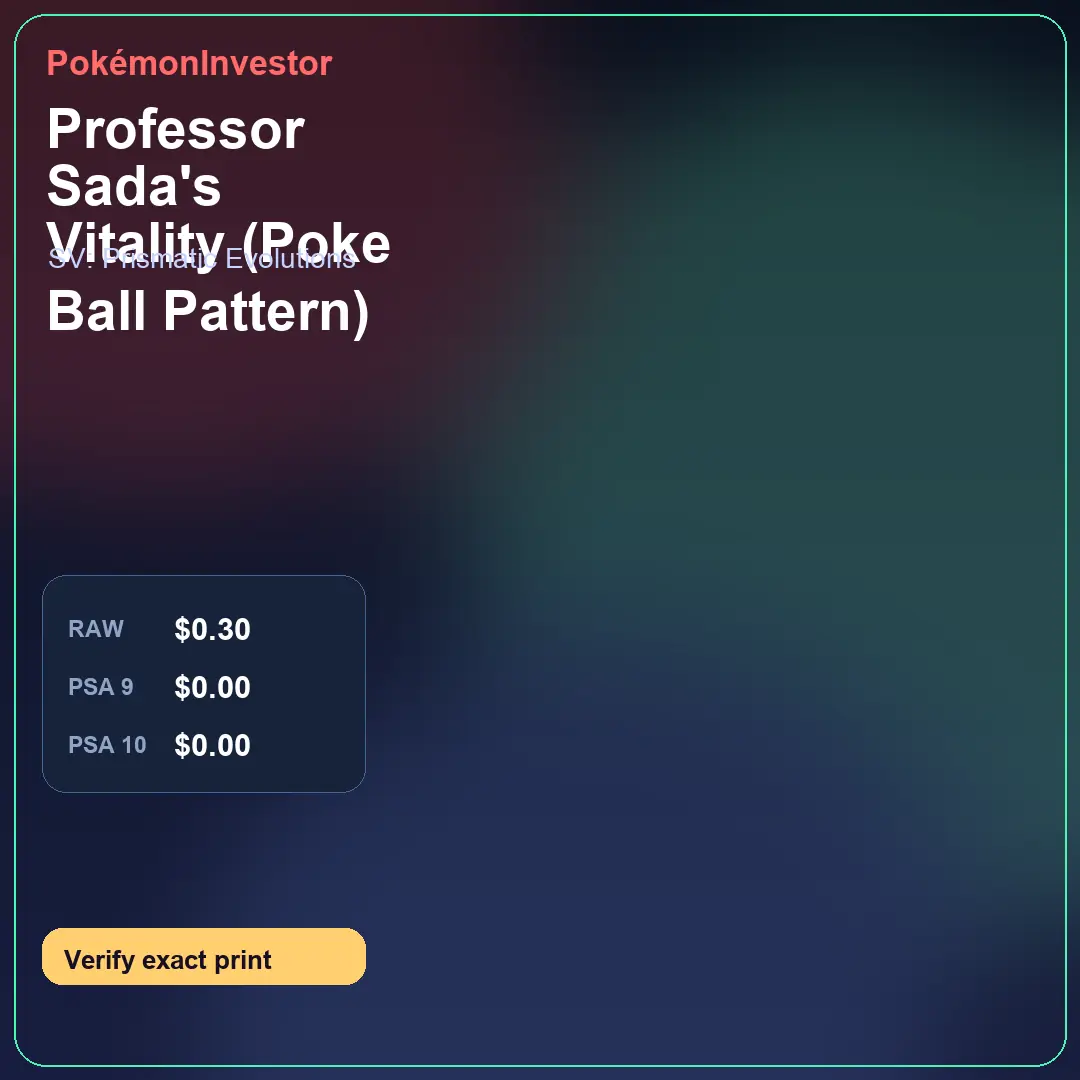 Card research image for Professor Sada's Vitality (Poke Ball Pattern)