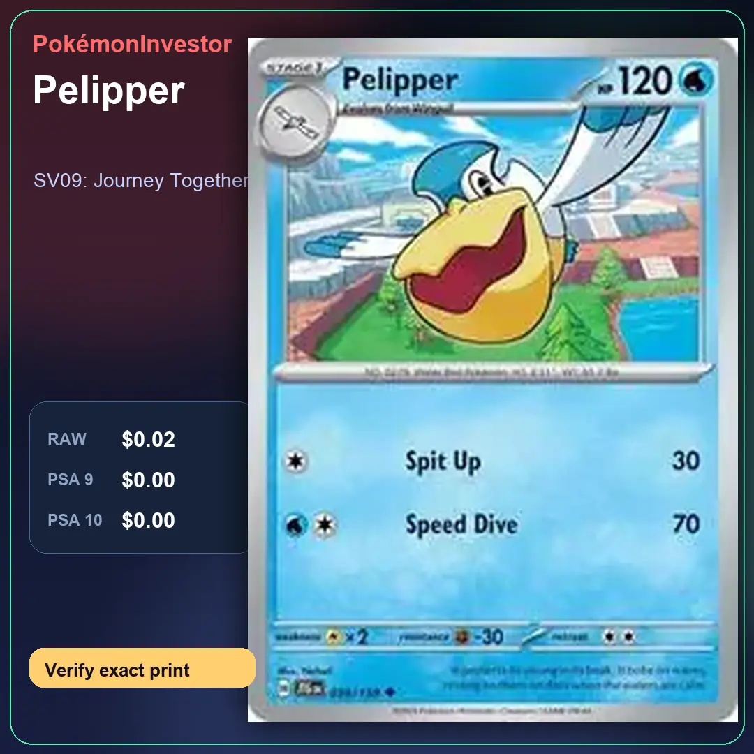 Card research image for Pelipper
