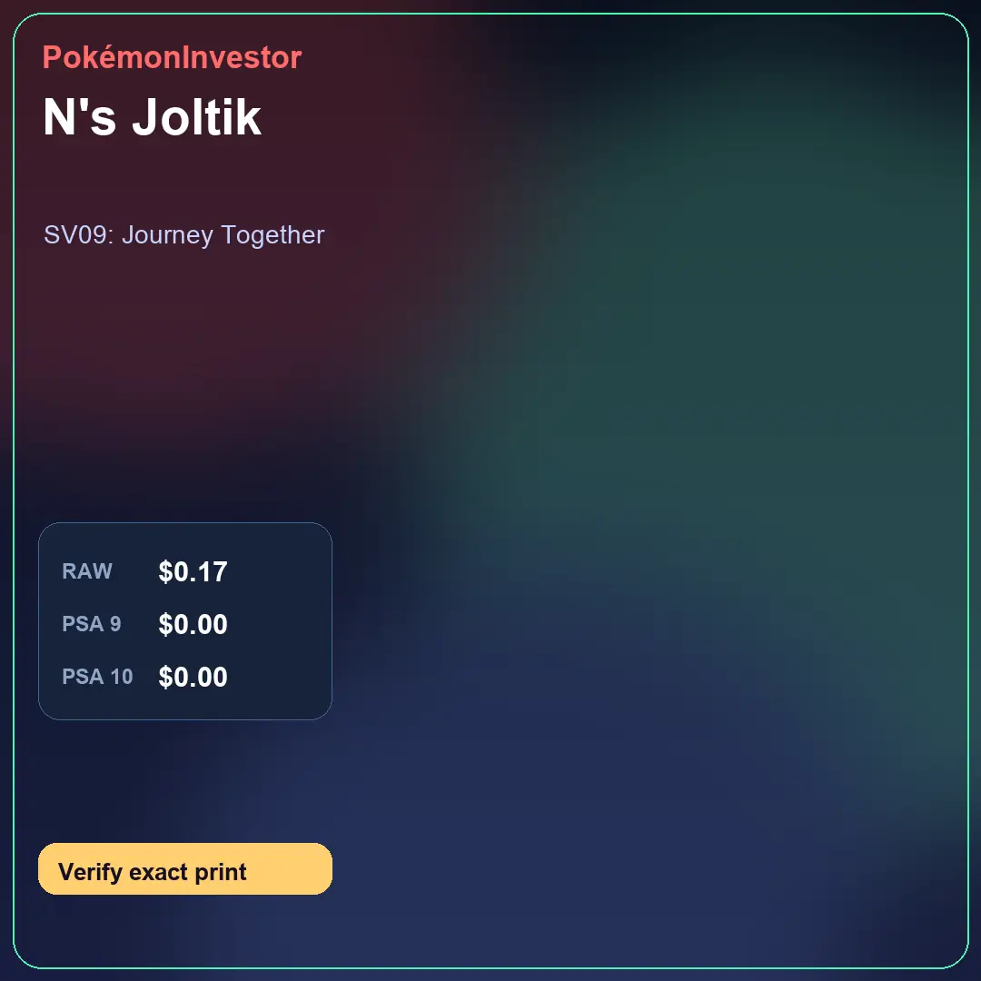 Card research image for N's Joltik