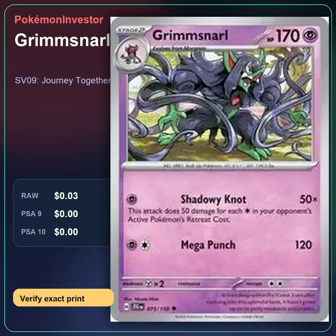 Card research image for Grimmsnarl