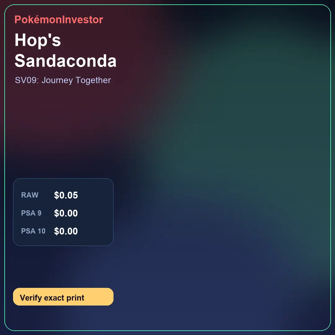 Card research image for Hop's Sandaconda