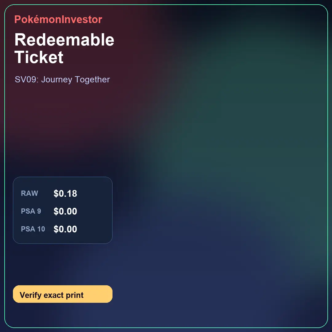 Card research image for Redeemable Ticket