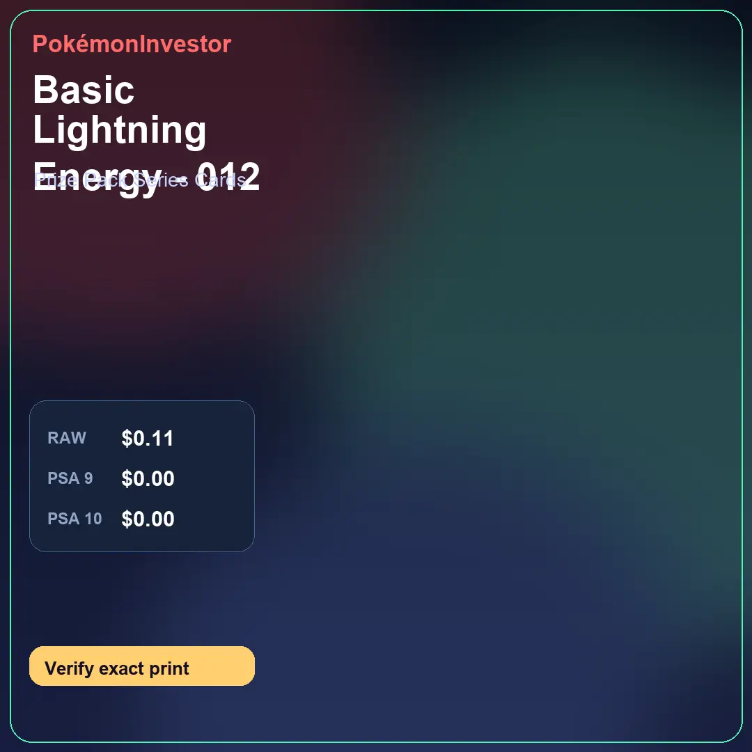 Card research image for Basic Lightning Energy - 012