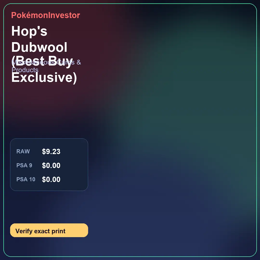Card research image for Hop's Dubwool (Best Buy Exclusive)
