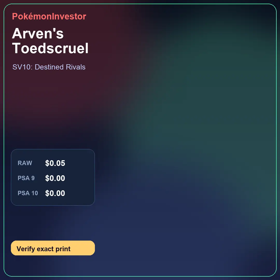 Card research image for Arven's Toedscruel