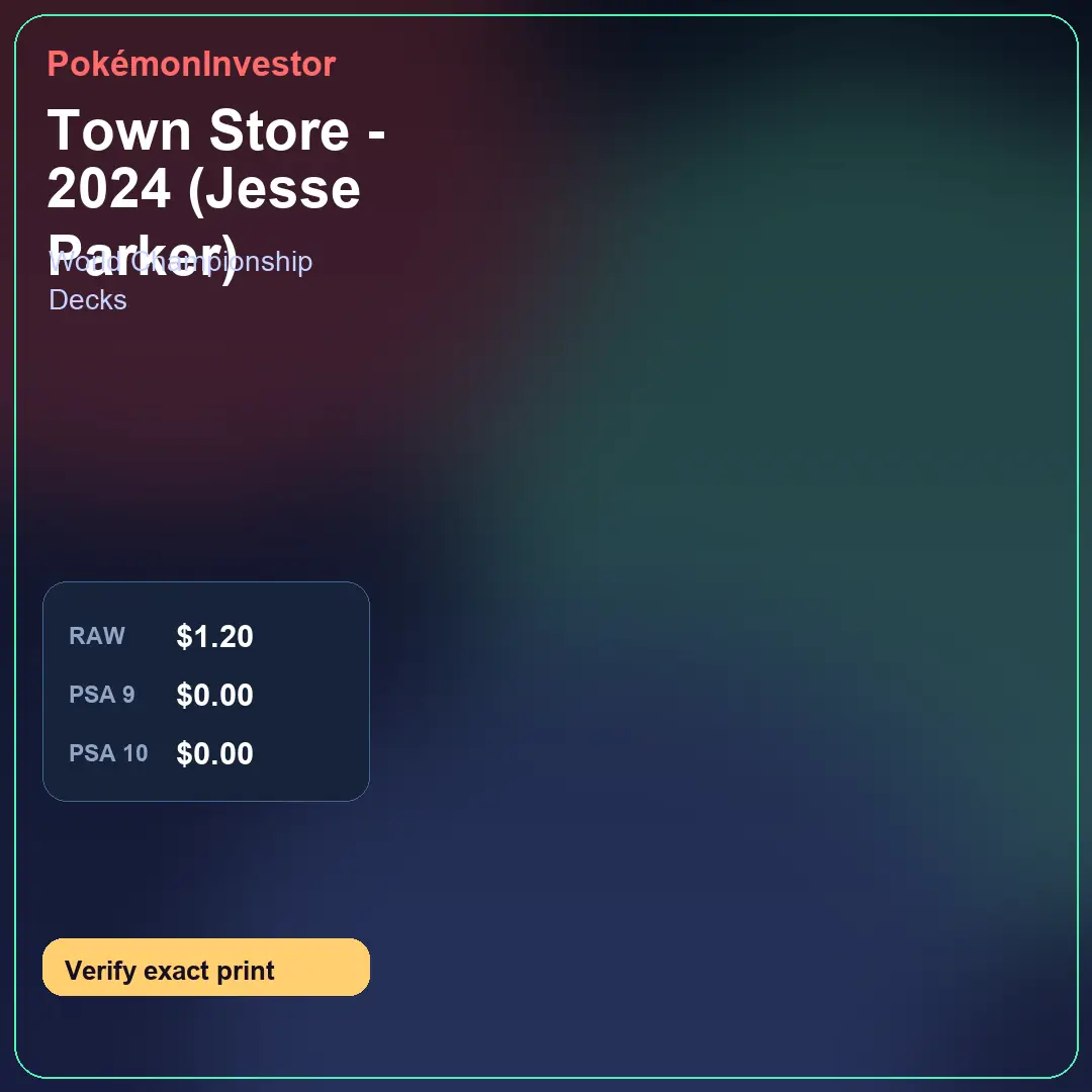 Card research image for Town Store - 2024 (Jesse Parker)