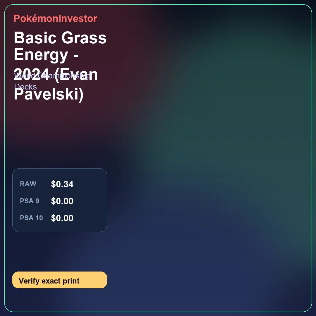 Card research image for Basic Grass Energy - 2024 (Evan Pavelski)